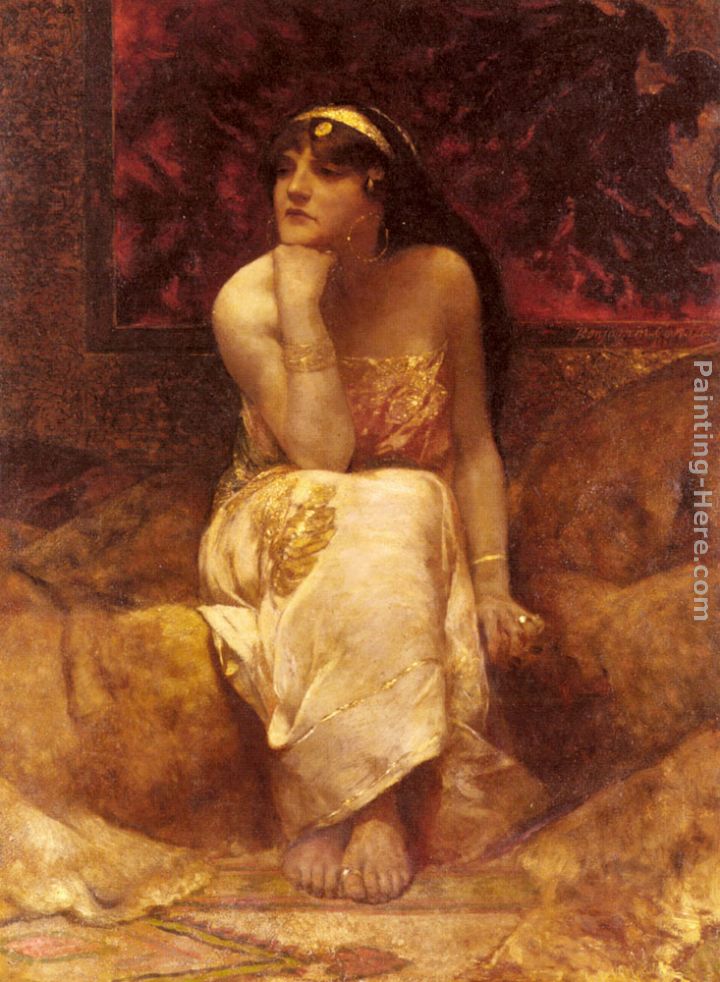 Queen Herodiade painting - Benjamin Jean Joseph Constant Queen Herodiade art painting